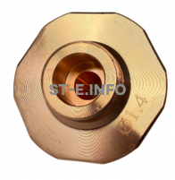 Сопло шестигранное для лазерной резки Raytools д.1,0мм арт. BD32-15-10-S - st-e.info - Екатеринбург